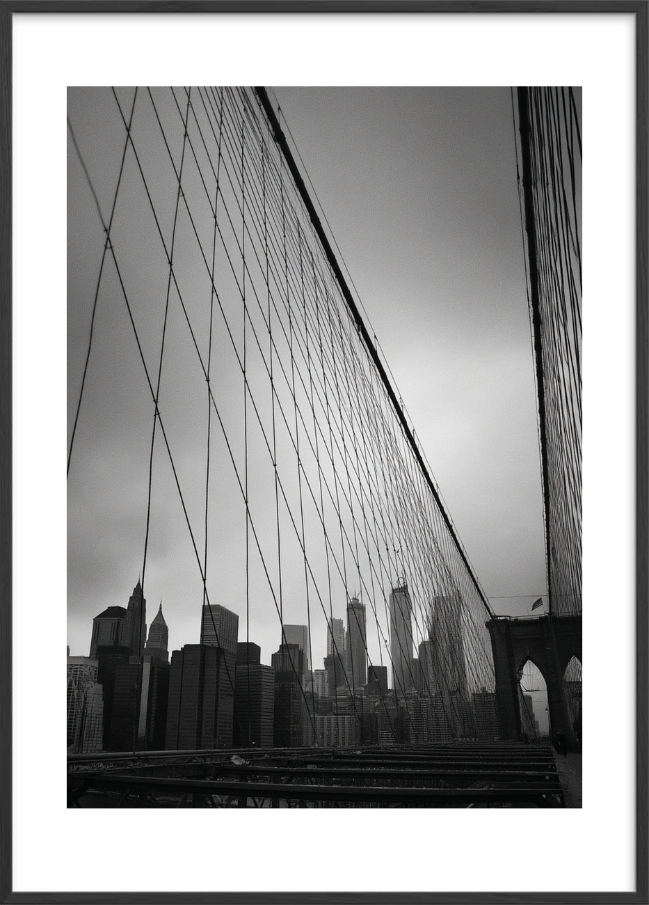 Ståltrådenes kolde hvisken - Black Frame, With White Border