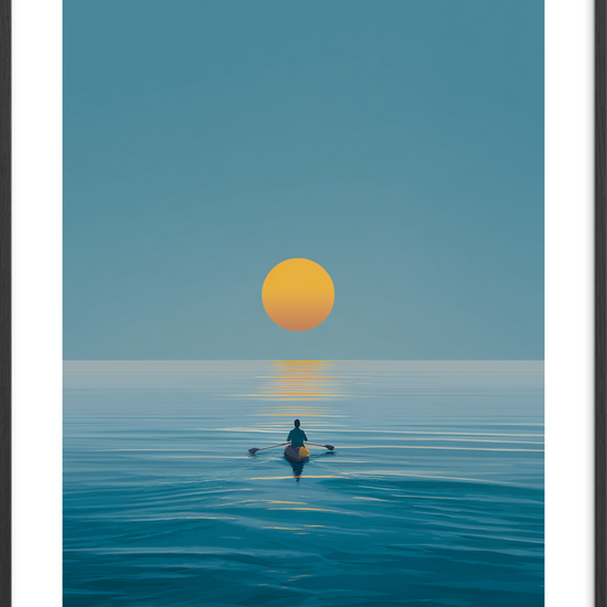 Solens varme på tungen - Black Frame, With White Border