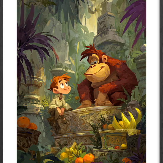 Smag af barndommens regnskov - Black Frame, With White Border