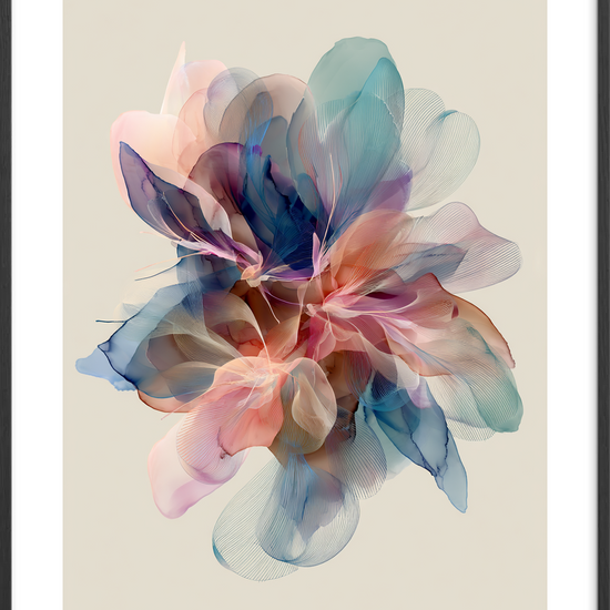 Suset af silke - Black Frame, With White Border