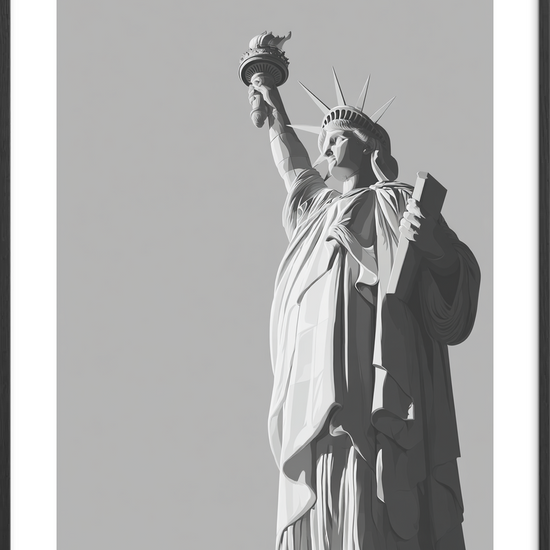 Frihedens kolde hvisken - Black Frame, With White Border