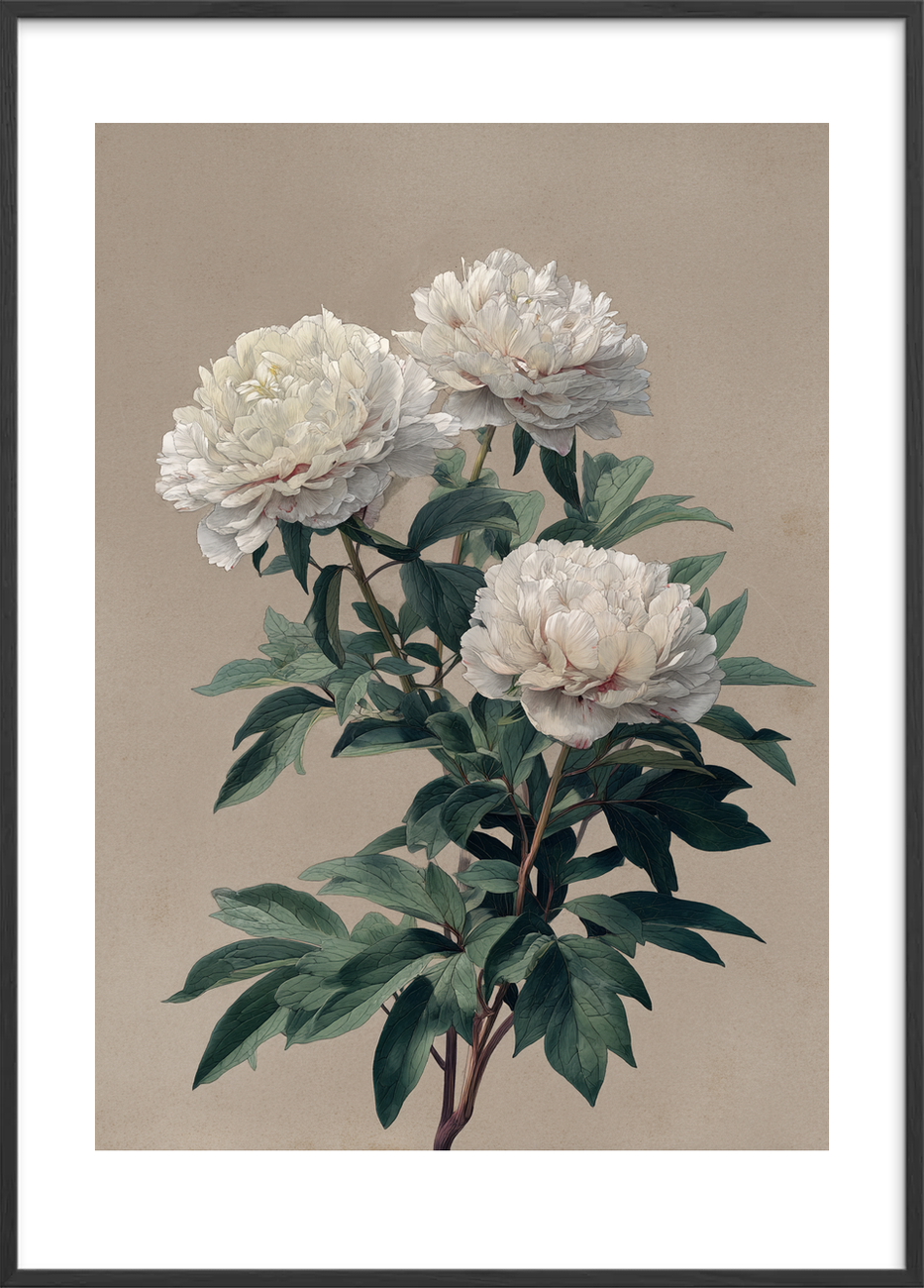 Duft af tavs sommer - Black Frame, With White Border