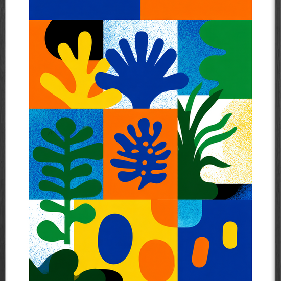 Farvernes stille sus - Black Frame, With White Border