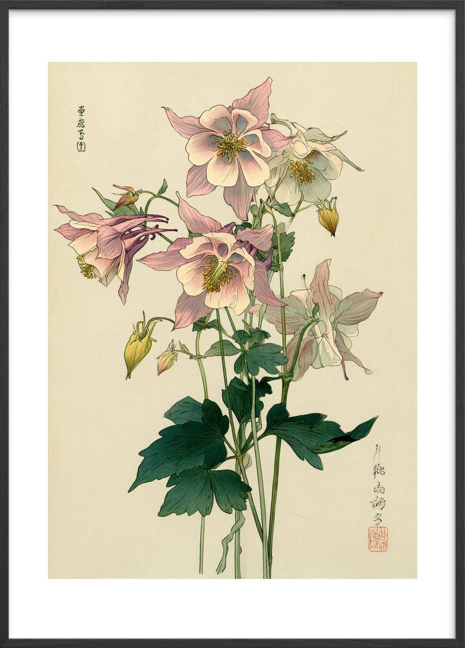 Silkeblød hvisken i luften - Black Frame, With White Border