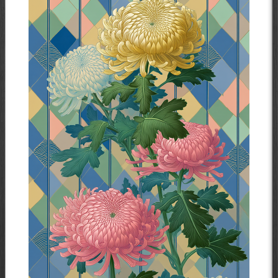 Silkeblød farveklang - Black Frame, With White Border