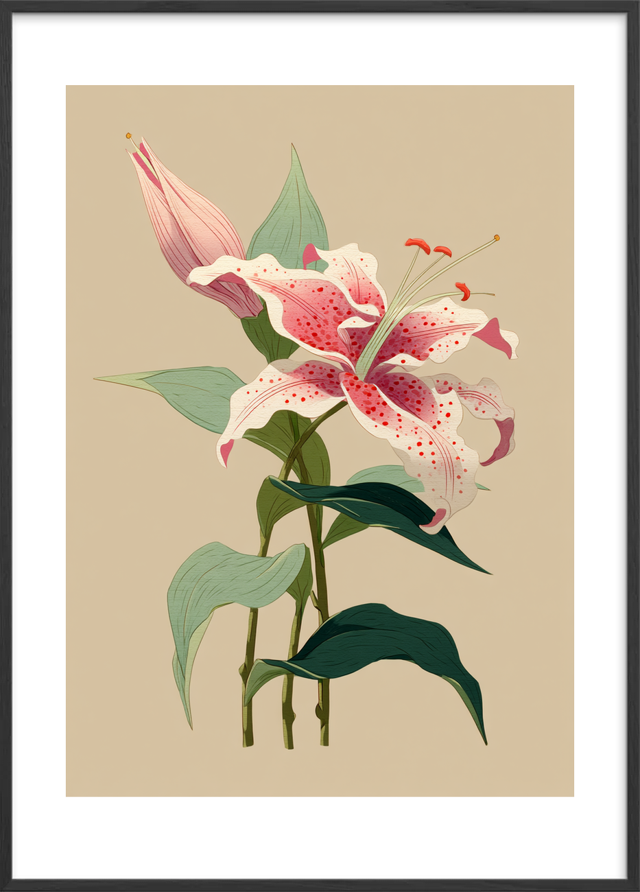 Duftens stille hvisken - Black Frame, With White Border