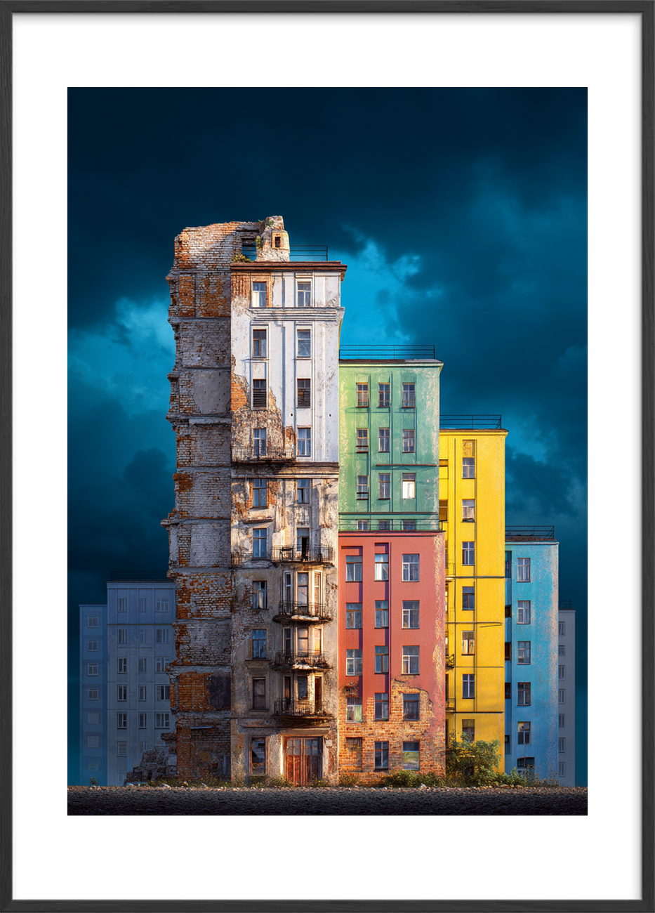 Smagen af rust og regn - Black Frame, With White Border