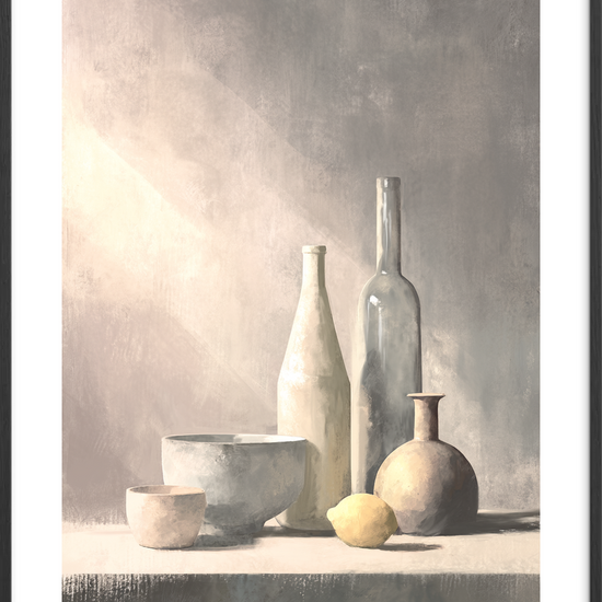 Lysets tørre hvisken - Black Frame, With White Border