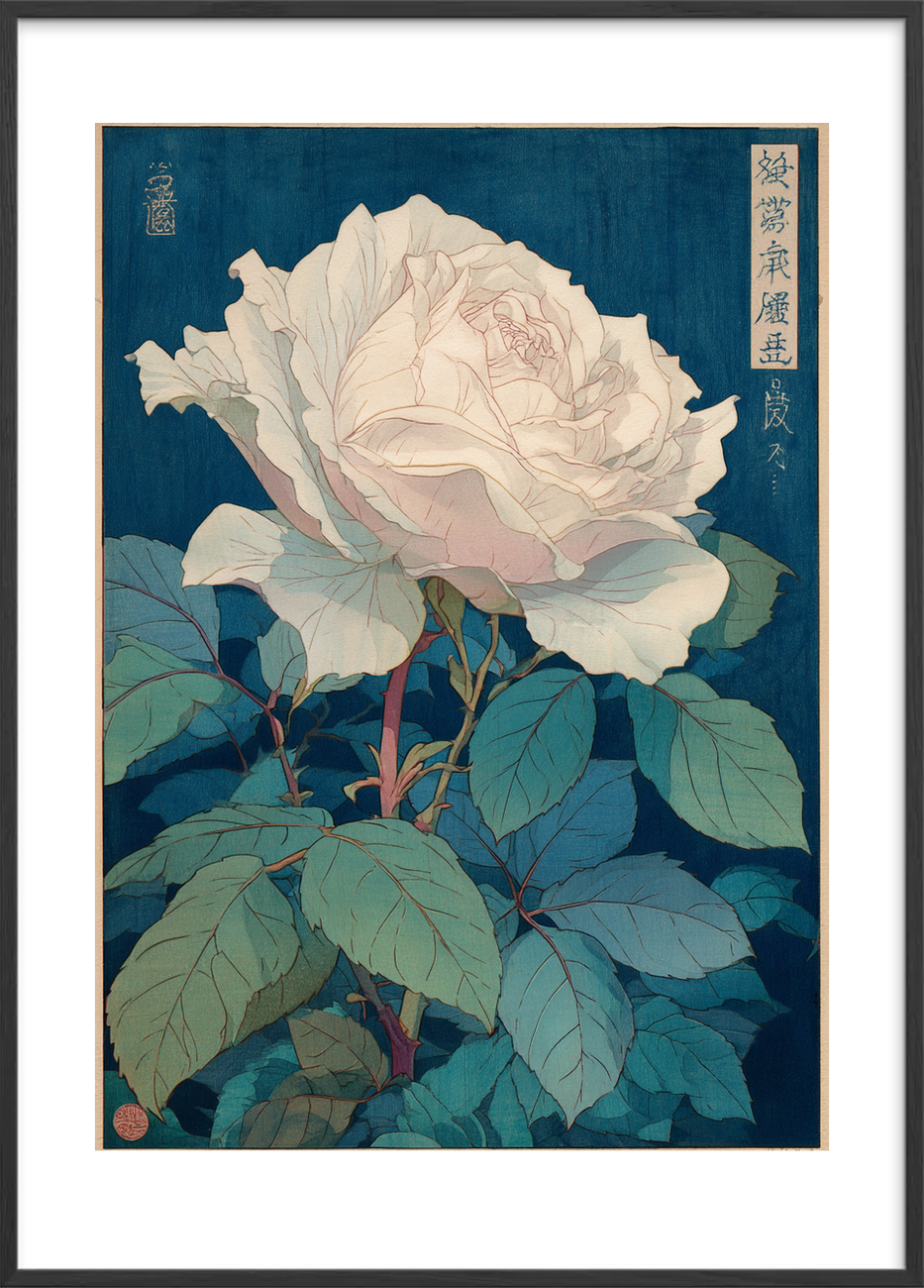 Duftens stille melodi - Black Frame, With White Border