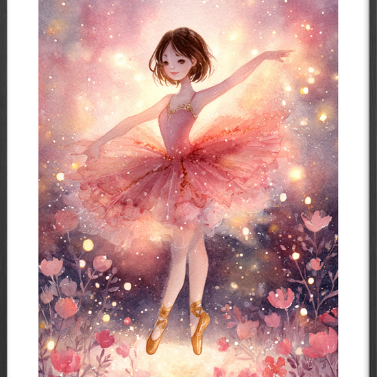 Blid susen af lys - Black Frame, With White Border