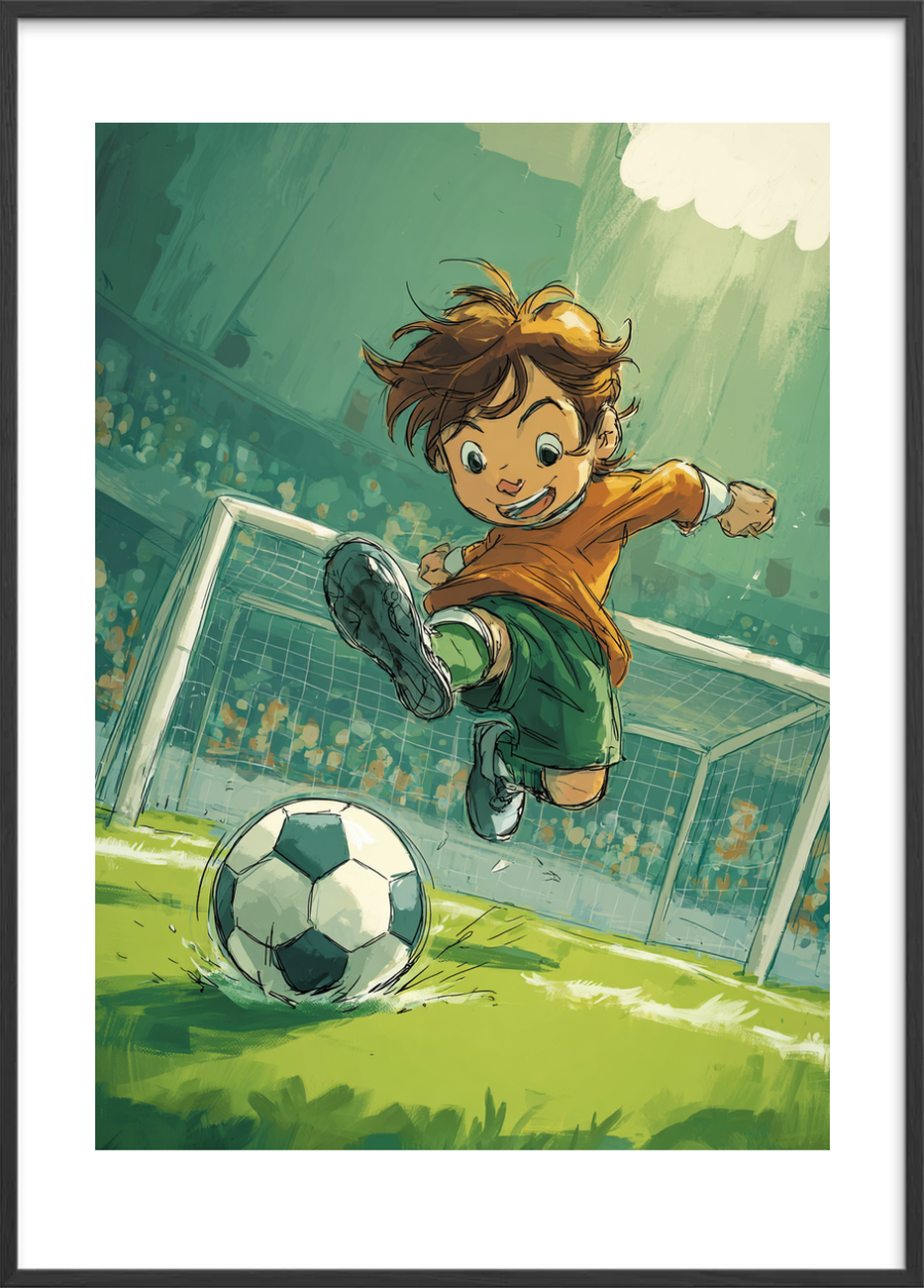 Sparkets varme sus - Black Frame, With White Border