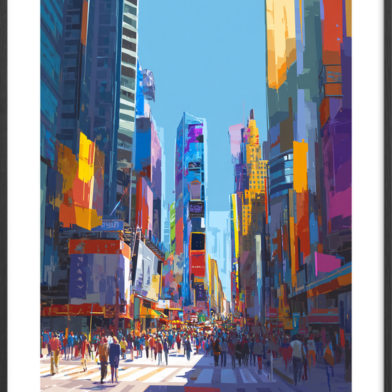 Smagen af neonlys - Black Frame, With White Border