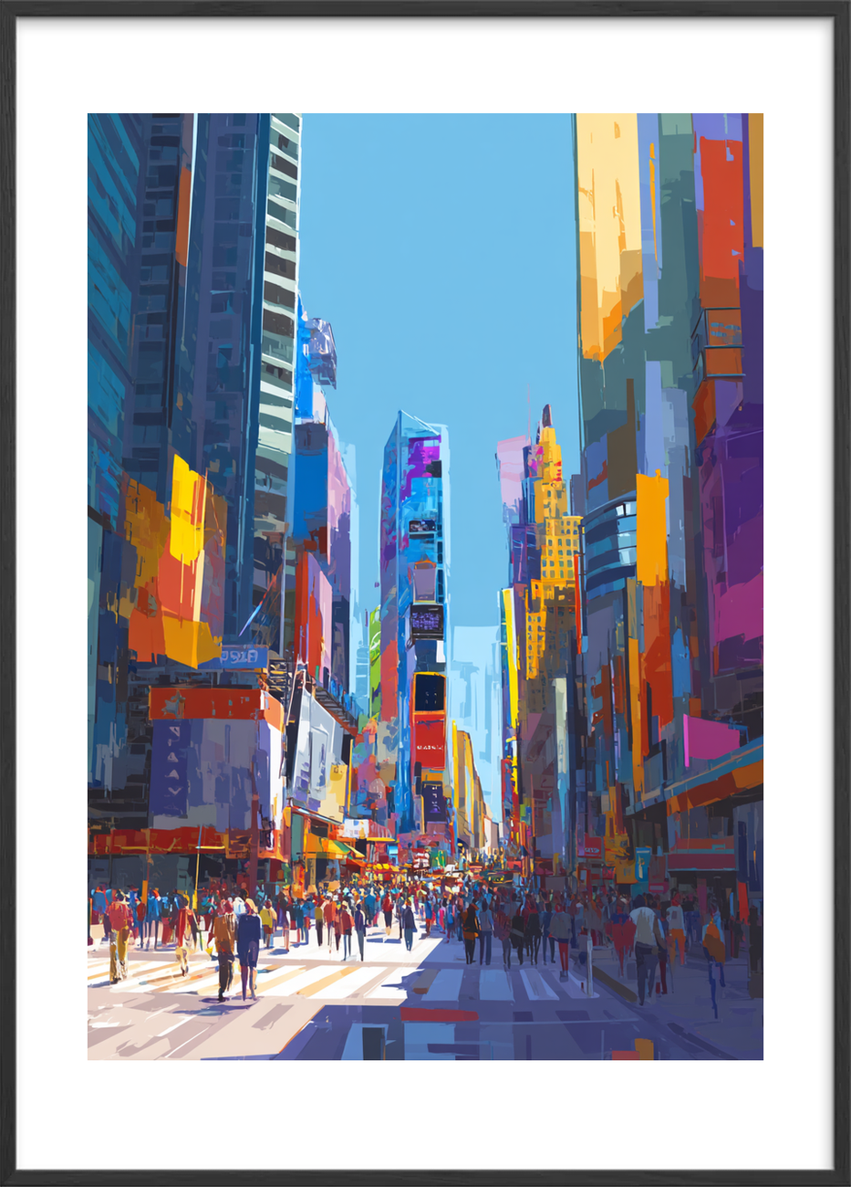 Smagen af neonlys - Black Frame, With White Border