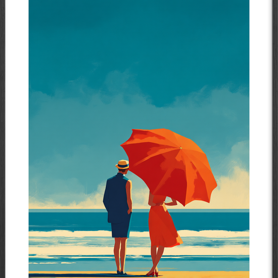 Sang fra bølgerne - Black Frame, With White Border