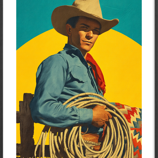 Hvisken fra rebet - Black Frame, With White Border