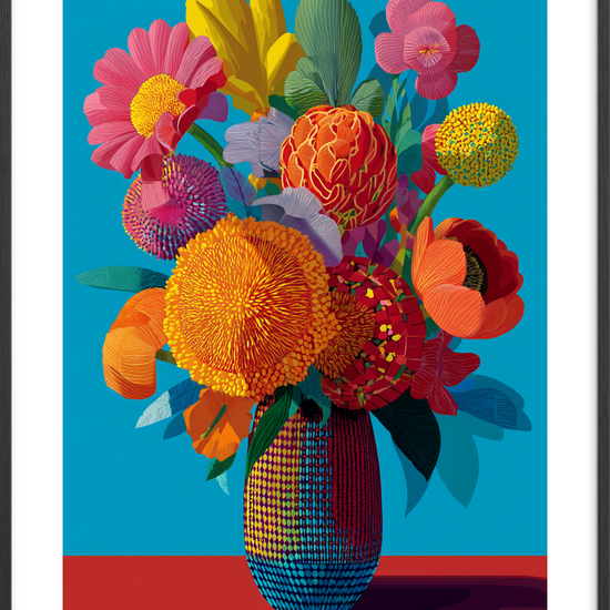 Hviskende farvers klang - Black Frame, With White Border