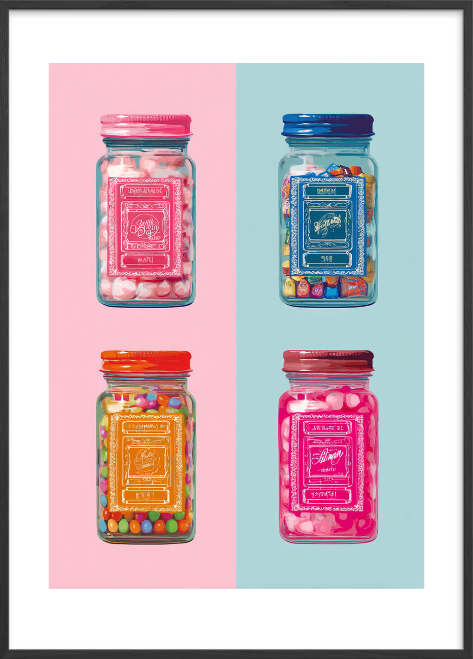 Smagen af barndommens klang - Black Frame, With White Border