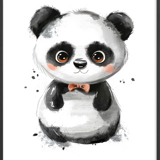 Blød hvisken i mørke - Black Frame, With White Border