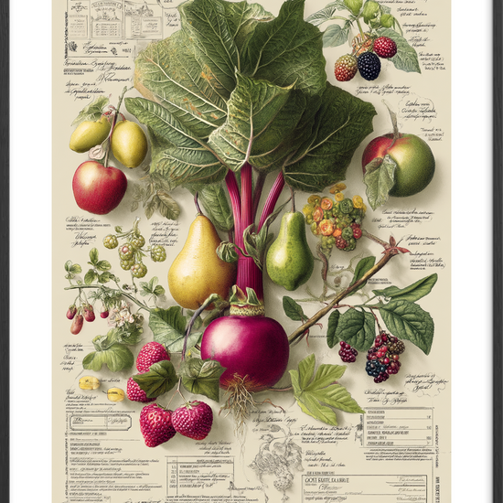 Duft af solvarme bær - Black Frame, With White Border