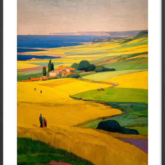 Sus af gyldent korn - Black Frame, With White Border