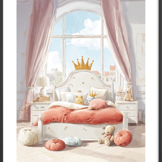 Kongelig hvisken af blødhed - Black Frame, With White Border