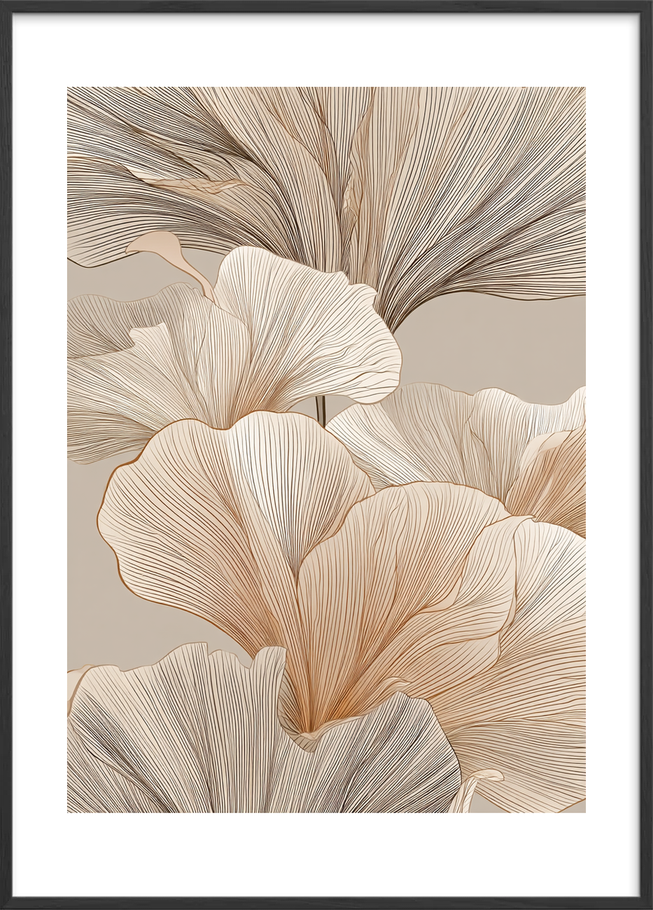 Silkens hvisken - Black Frame, With White Border