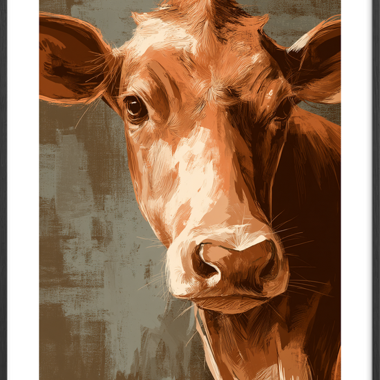 Mulens varme ånde - Black Frame, With White Border