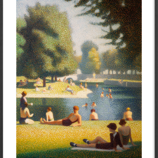 Solens bløde greb - Black Frame, With White Border