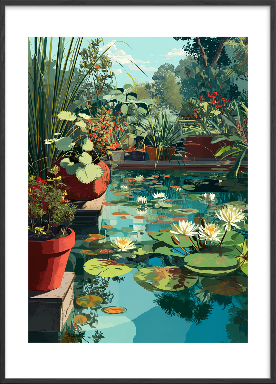 Refleksionernes bløde sang - Black Frame, With White Border