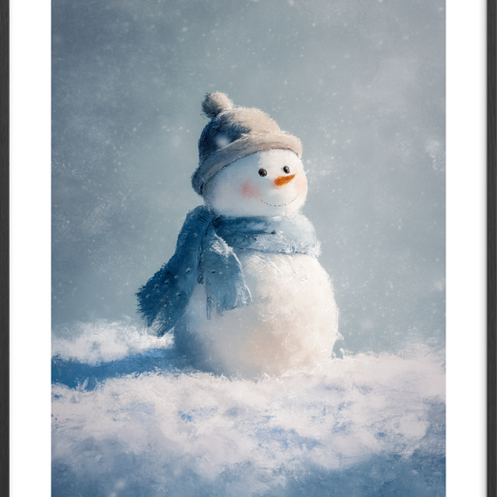 Frostens bløde hvisken - Black Frame, With White Border