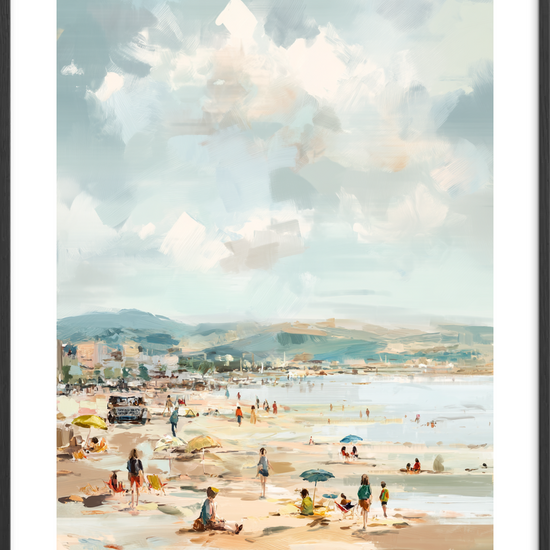 Suset af salt og sand - Black Frame, With White Border