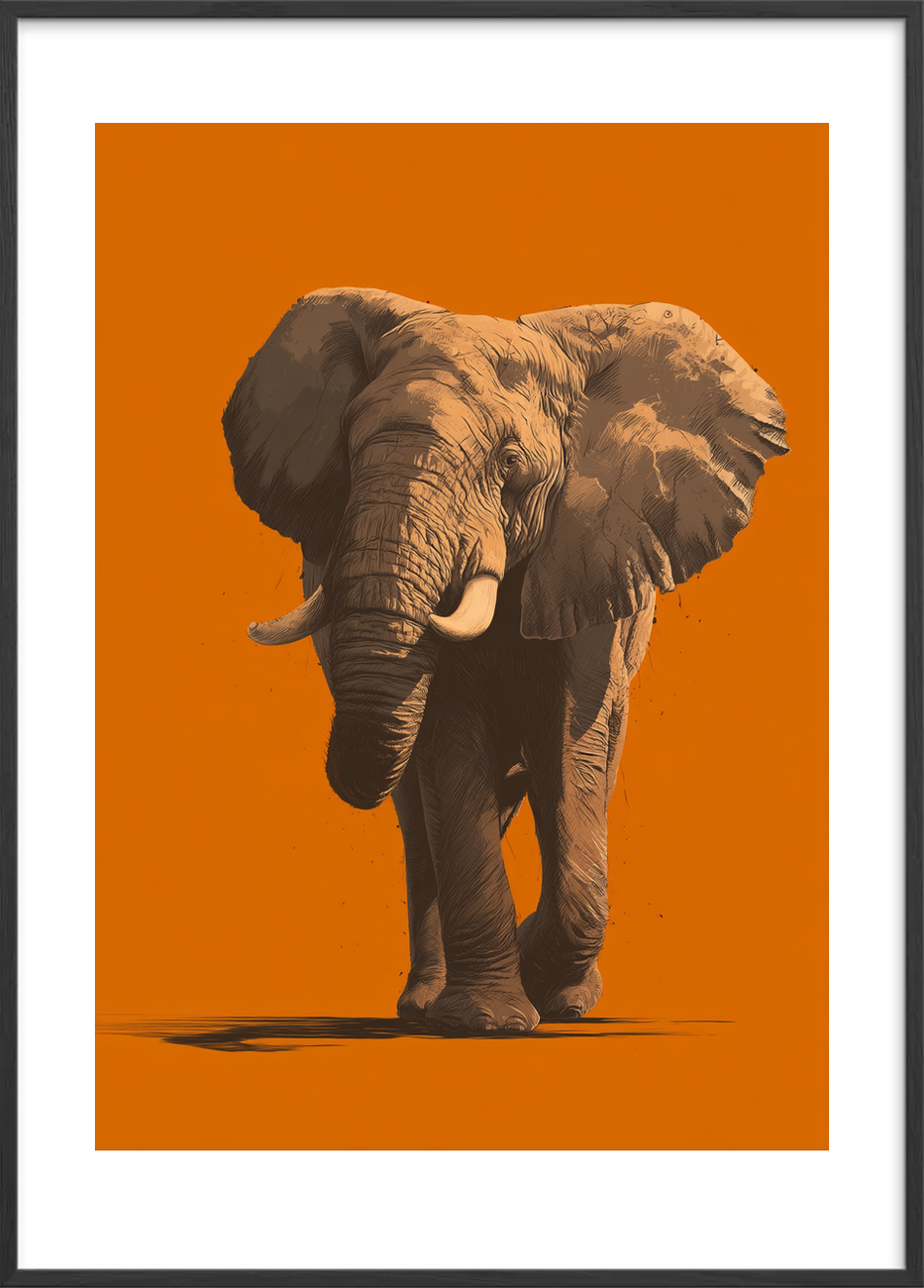 Genlyd af varm trompet - Black Frame, With White Border