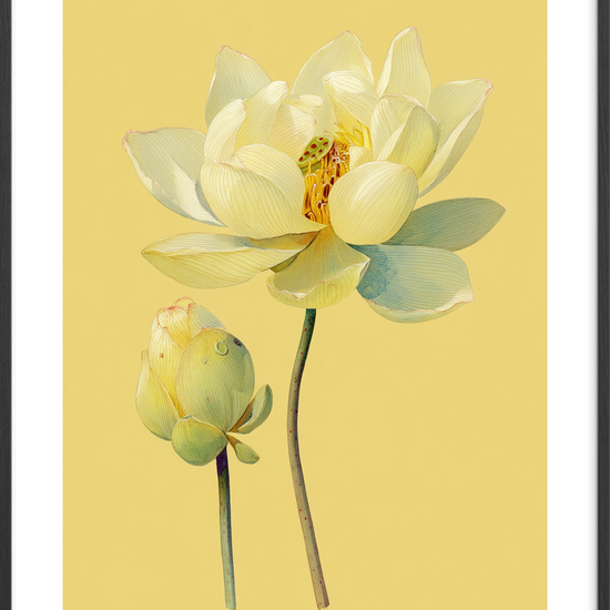 Honningens stille hvisken - Black Frame, With White Border