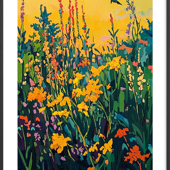 flugten over vildengens farvebrus - Black Frame, With White Border