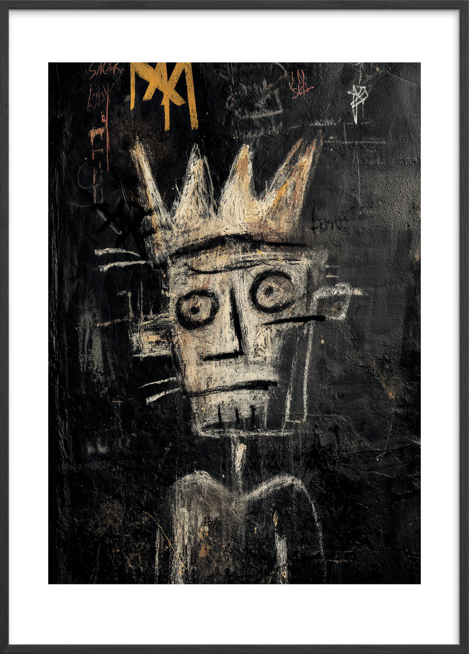 Kronens tyste skrig - Black Frame, With White Border
