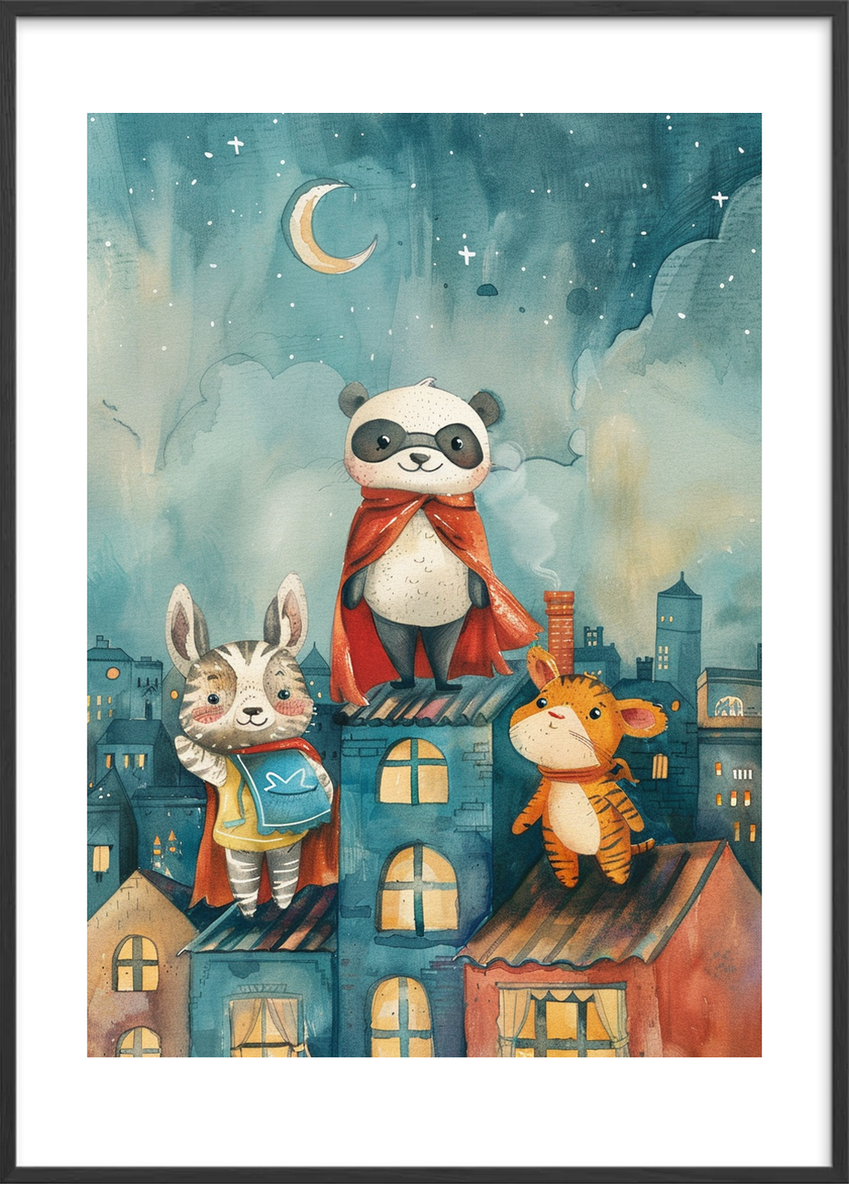 Tagenes bløde månesang - Black Frame, With White Border