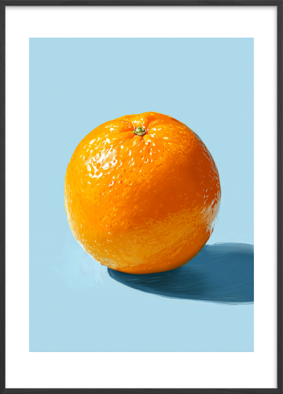 Saftens stille klang - Black Frame, With White Border