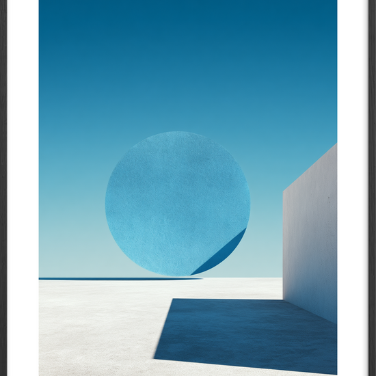 Stilhedens blå klang - Black Frame, With White Border