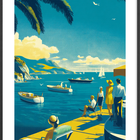 Salt på huden - Black Frame, With White Border