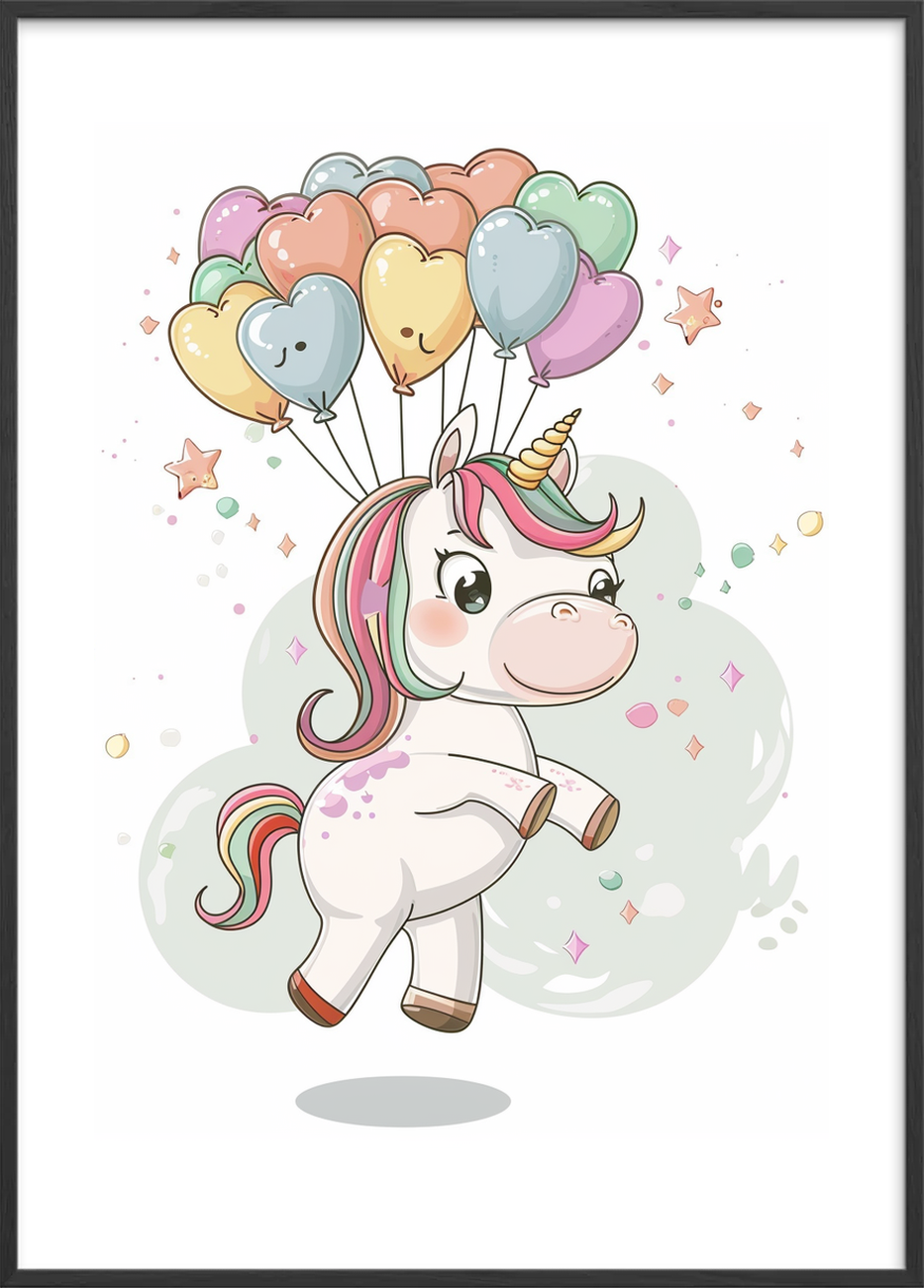 Luftens sukkersøde hvisken - Black Frame, With White Border