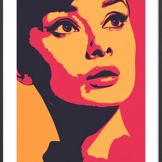 Stilhedens varme kys - Black Frame, With White Border