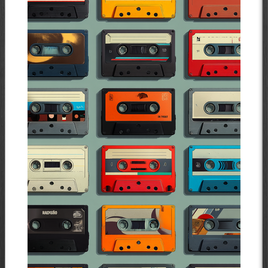 Magnetbåndets støvede rytmer - Black Frame, With White Border