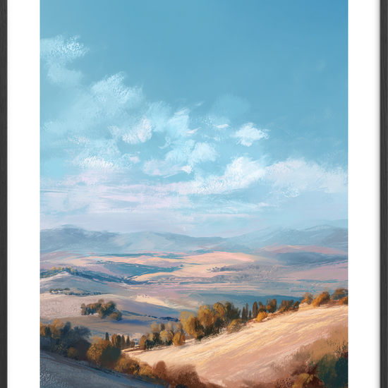 Himlens salte åndedrag - Black Frame, With White Border