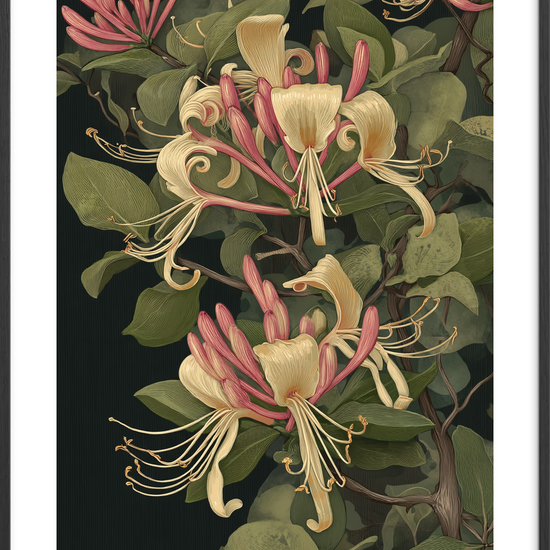 Honningduftens sagte sus - Black Frame, With White Border