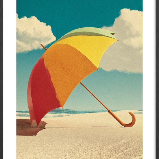 Sommerens sagte hvisken - Black Frame, With White Border