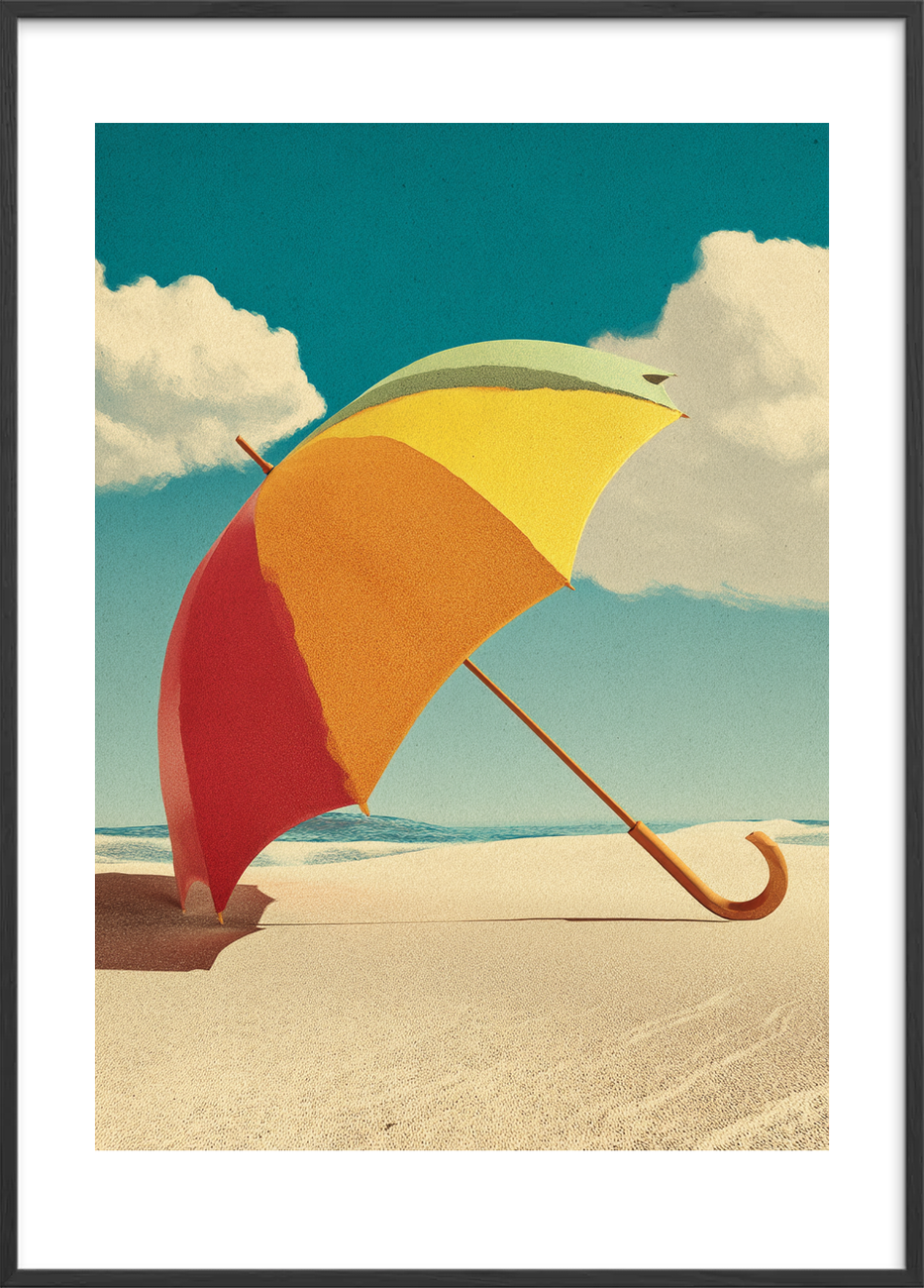 Sommerens sagte hvisken - Black Frame, With White Border