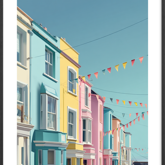 Sommervindens sagte raslen - Black Frame, With White Border