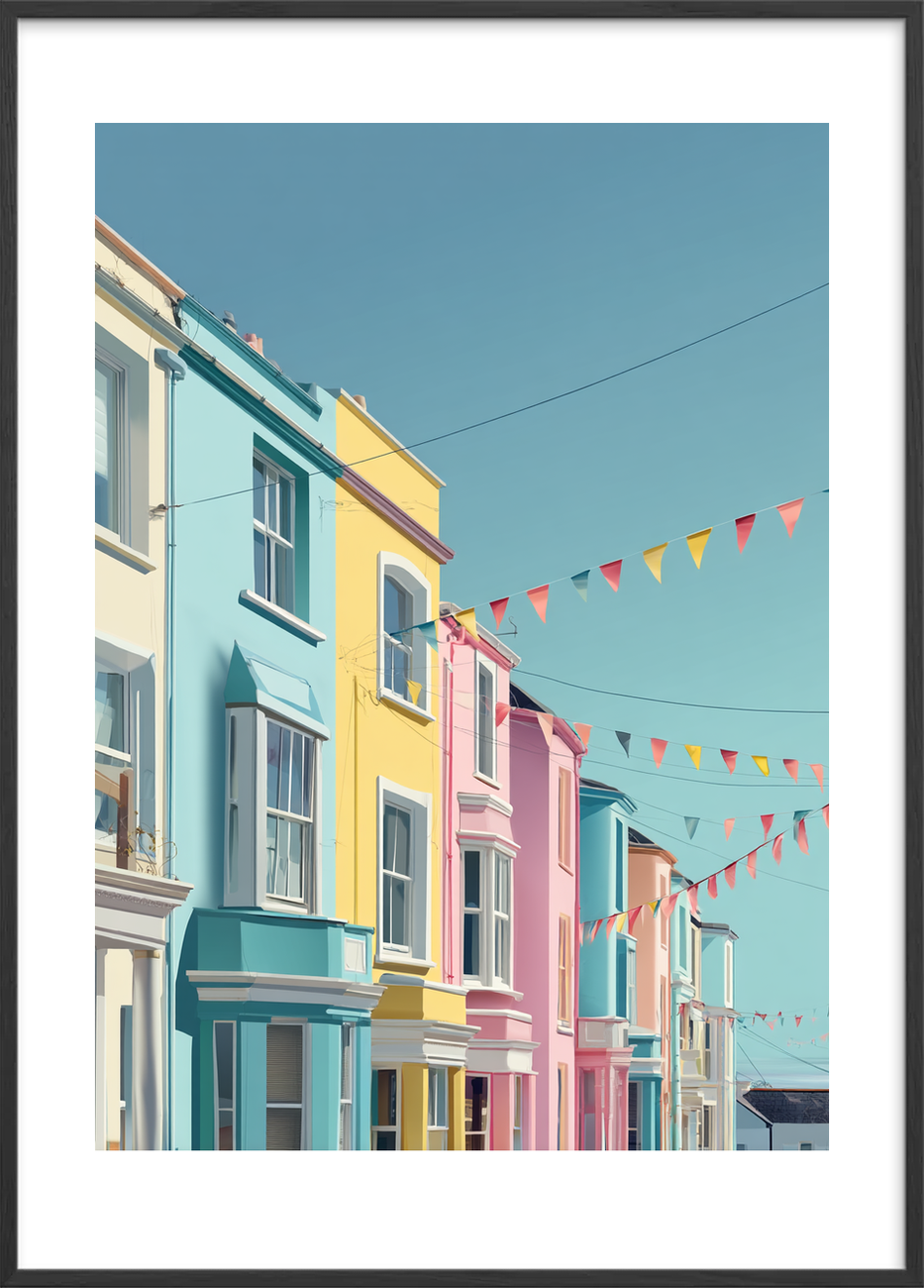 Sommervindens sagte raslen - Black Frame, With White Border