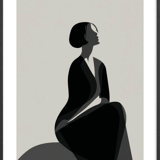 Hviskende skygger - Black Frame, With White Border