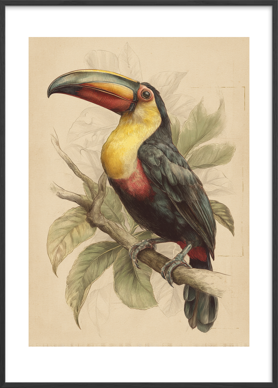 Smag af tropisk regn - Black Frame, With White Border